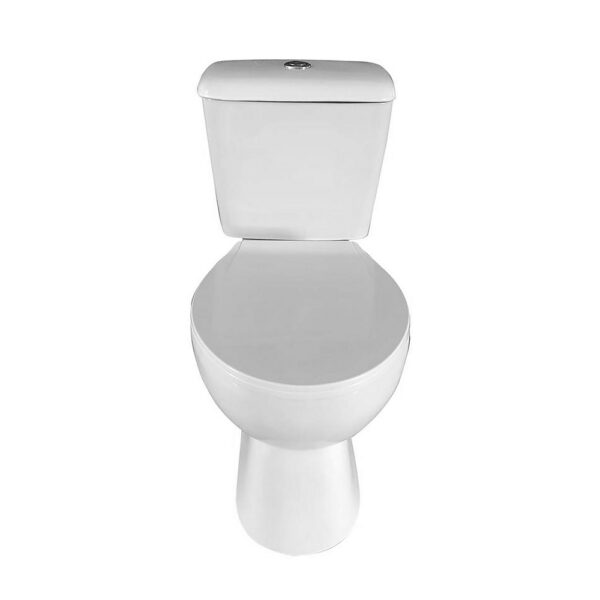 Pro complete duoblok staand toilet, p trap, dubbele spoeling, softclose zitting, glanzend wit 5