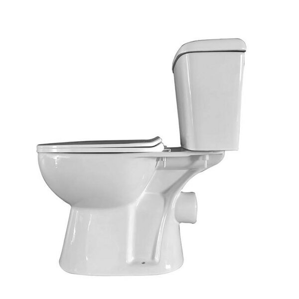 Pro complete duoblok staand toilet, p trap, dubbele spoeling, softclose zitting, glanzend wit