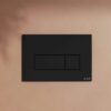 VitrA Root V Fix Bedieningspaneel Mat Zwart Dual Flush Bedieningsplaat voor V Fix Inbouwreservoir