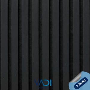 Akoestisch Wandpaneel - 60x280 cm - 3 Zijdig - 13 mm, BASIS - F9 ZWART EIKEN