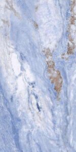 Bien Grassland Blue 60x120 cm Mat Blauw Marmerlook Vloer en Wandtegel