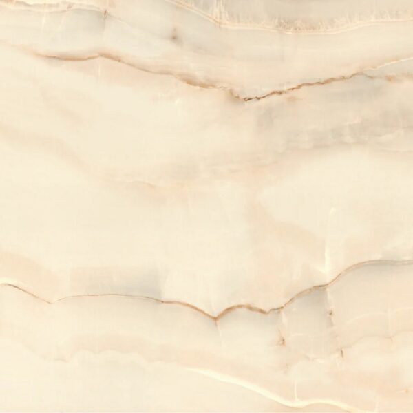 Opal Bone -120x120 cm - Hoogglans Marmerlook Porseleinen - Vloer en Wandtegel