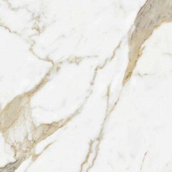 Seramiksan Gold Calacatta 60x120 cm Hoogglans Goud Marmerlook Vloer en Wandtegel