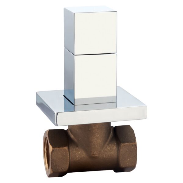 Aloni Quadro Inbouw Stopkraan voor WC & Bidet - 1/2" x 1/2" - Chroom