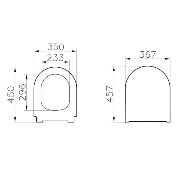 VitrA Integra Round Slimme WC-Zitting - Duroplast - Softclose - Quick Release - Mat Zwart