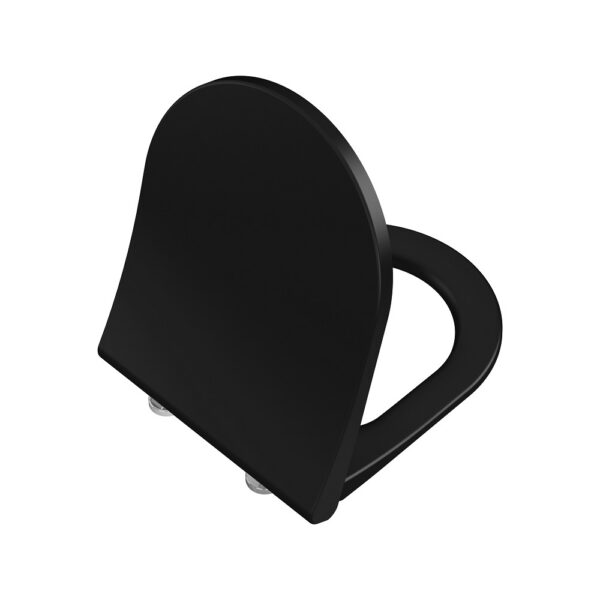 VitrA Integra Round Slimme WC-Zitting - Duroplast - Softclose - Quick Release - Mat Zwart