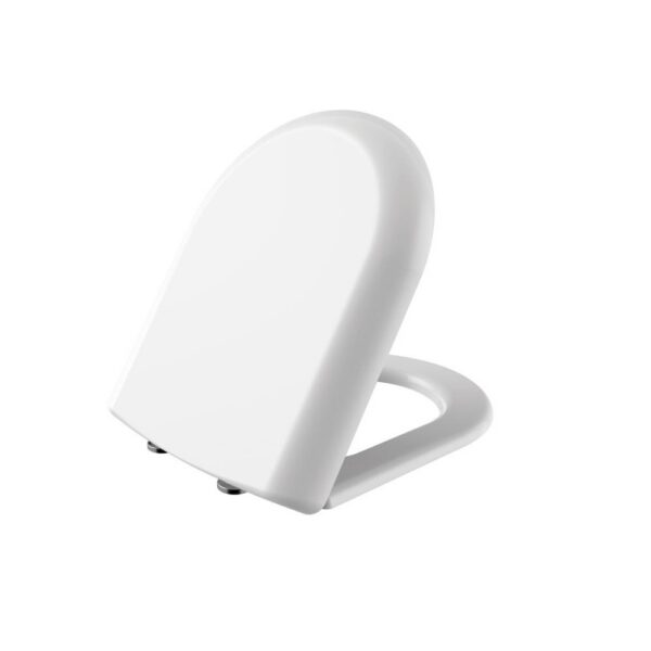 Creavit GRANDE XXL WC Bril Softclose Toiletzitting met Quick Release RVS Scharnieren Glanzend Wit