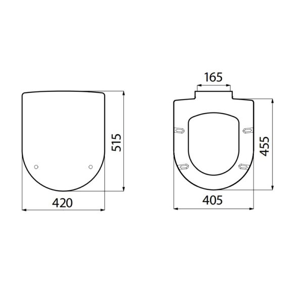 Creavit GRANDE XXL WC Bril Softclose Toiletzitting met Quick Release RVS Scharnieren Glanzend Wit t