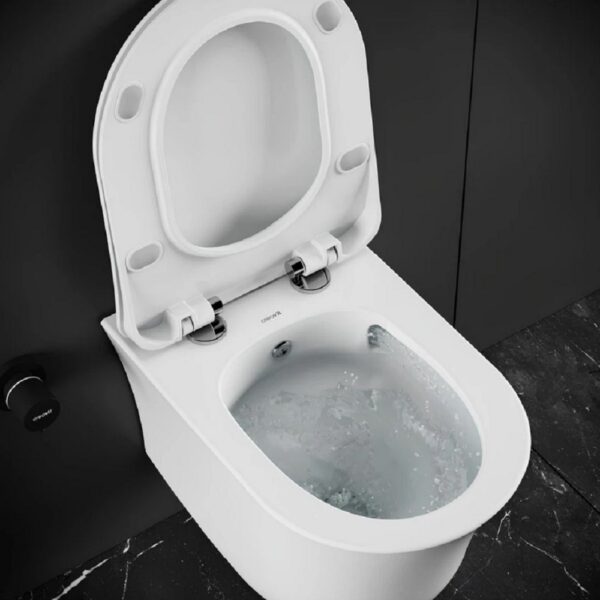 Creavit Nora Wandtoilet met Bidetfunctie Tornado Spoelsysteem Randloos Glanzend Wit