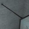 Inloopdouchewand met Mat Zwart Profiel 8 mm Veiligheidsglas
