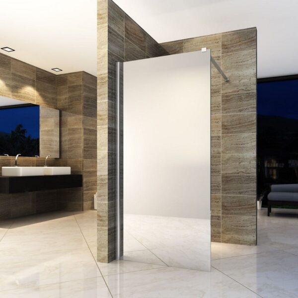 Luxe Spiegelglas Inloopdouche Wand 8 mm 120x200 cm Veiligheidsglas met Antikalk Coating