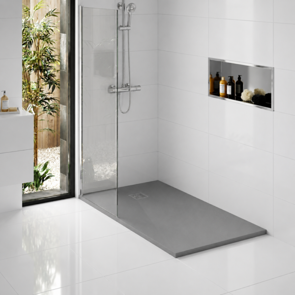 Madison Luxe Composiet Douchebak Mat Grijs Antislip