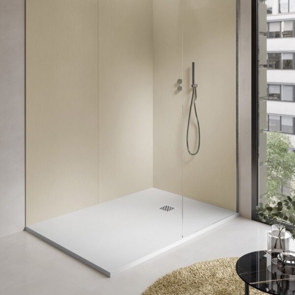 Madison Luxe Composiet Douchebak Mat Wit