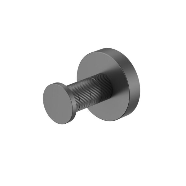 STRIA RVS Wandhaak Met Ribbelstructuur Gunmetal (PVD)