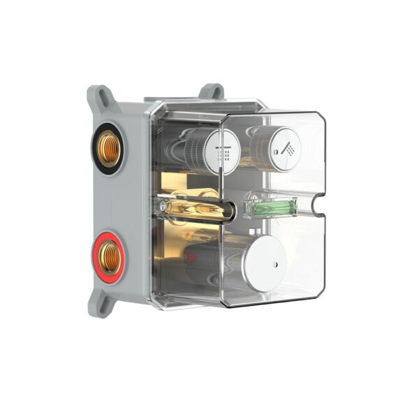 STRIA Thermostatische 2 weg Rechthoekig Afbouwdeel