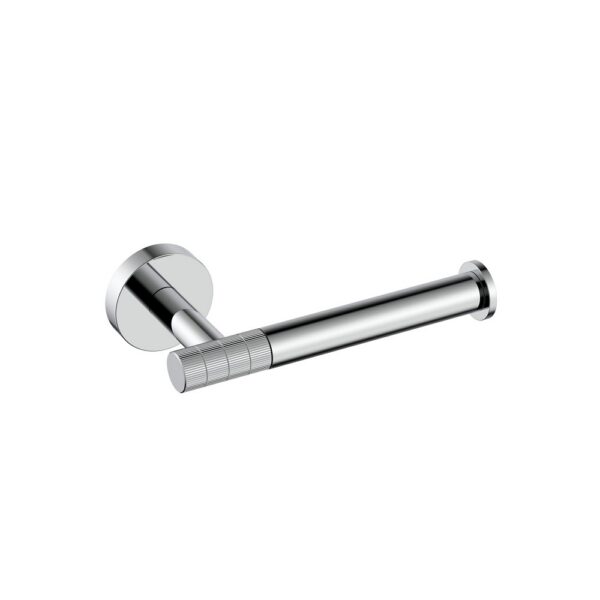 Stria Toiletrolhouder met Vaste Arm Afwerking Met Verfijnde Ribbelstructuur Chroom