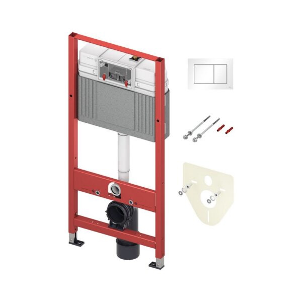 TECEbase ECO WC Inbouwframe met Base Reservoir Inclusief TECEnow Bedieningsplaat Wit