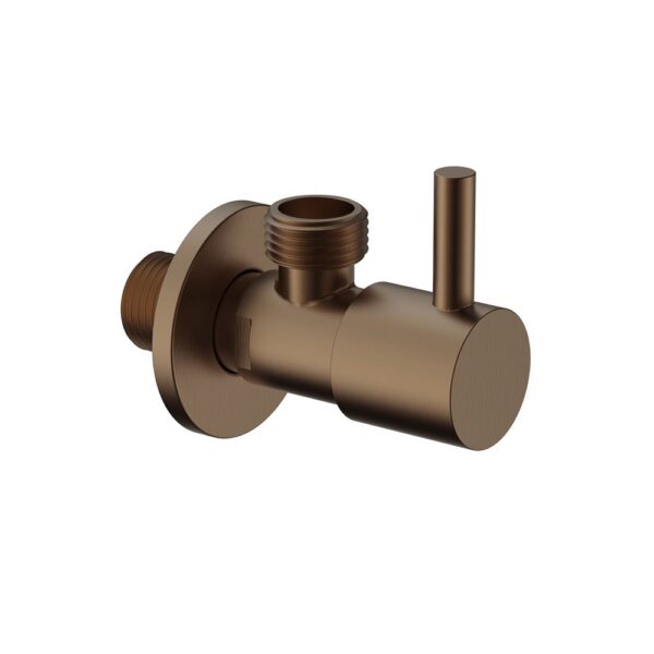 Uniforma Hoekstopkraan 1/2" x 3/8" - Design Afsluitkraan - Bruin Brons (PVD)