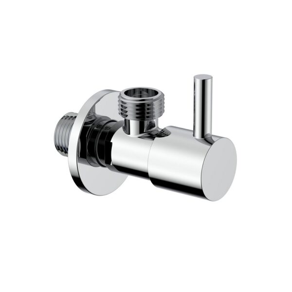 Uniforma Hoekstopkraan 1/2" x 3/8" - Design Afsluitkraan - Chroom
