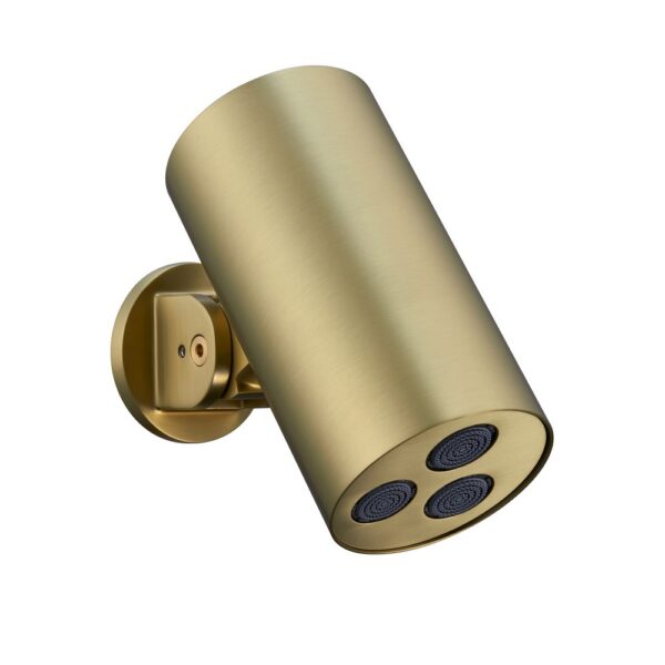 Uniforma Hoofddouche Cilinder Wandmontage 1 Stand 8x15 cm Geborsteld Goud
