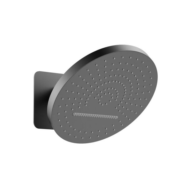 Uniforma Hoofddouche Tropical Rain XL 32 cm 2 Standen Muurmontage met Inbouwbox Gunmetal PVD