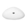 CORONA Solid Surface Ronde Opbouw Waskom 63x42x14 cm Witte Design Waskom