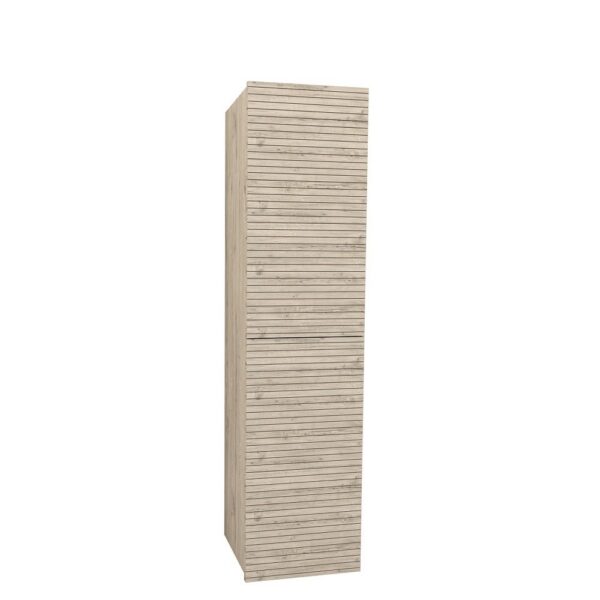 ELITE Badkamerkolomkast Licht Hout 160 cm Met Horizontaal Reliëf