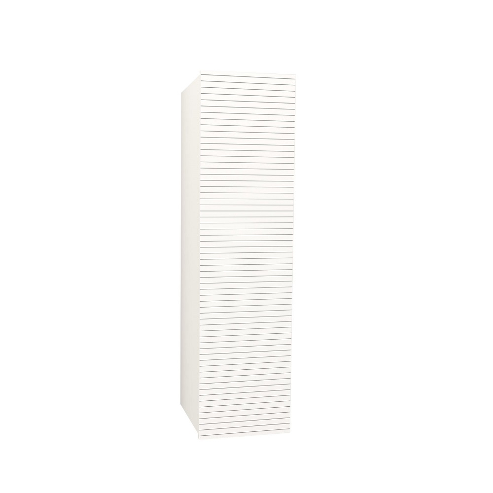 ELITE Badkamerkolomkast Mat Wit 135 cm Met Horizontaal Reliëf