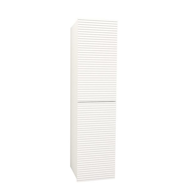 ELITE Badkamerkolomkast Mat Wit 160 cm Met Horizontaal Reliëf