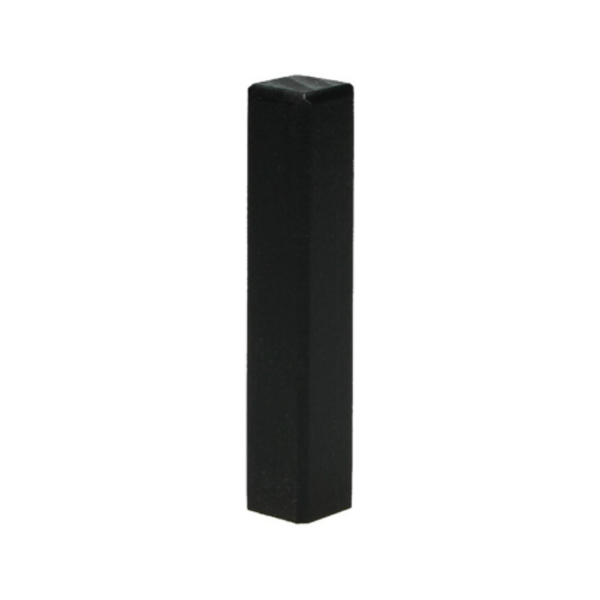 Hoekstuk Eindstuk Plint 90x15mm MDF Zwart Voorgelakt RAL9005