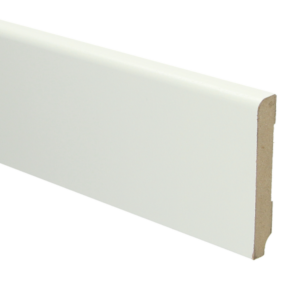 MDF Hoge Plint 90x15mm 240 cm Koloniale Wit Voorgelakt RAL