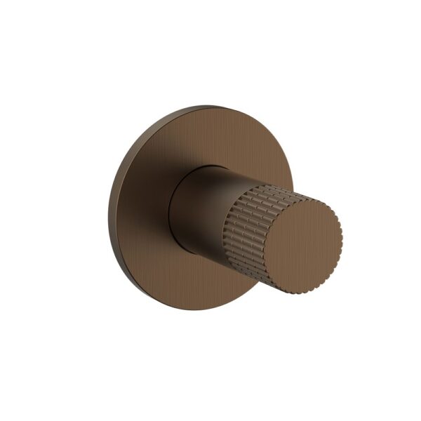STRIA Bidetkraan Koud Water Design Toiletdouche met Geribbelde Knop Bruin Brons (PVD)