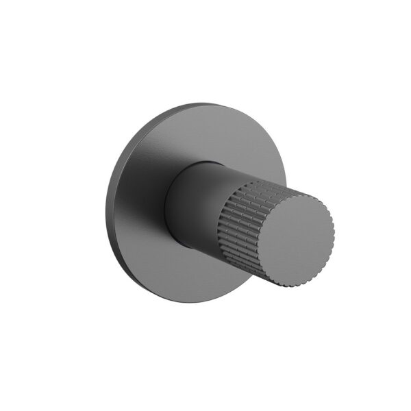 STRIA Bidetkraan Koud Water Design Toiletdouche met Geribbelde Knop Gunmetal (PVD)
