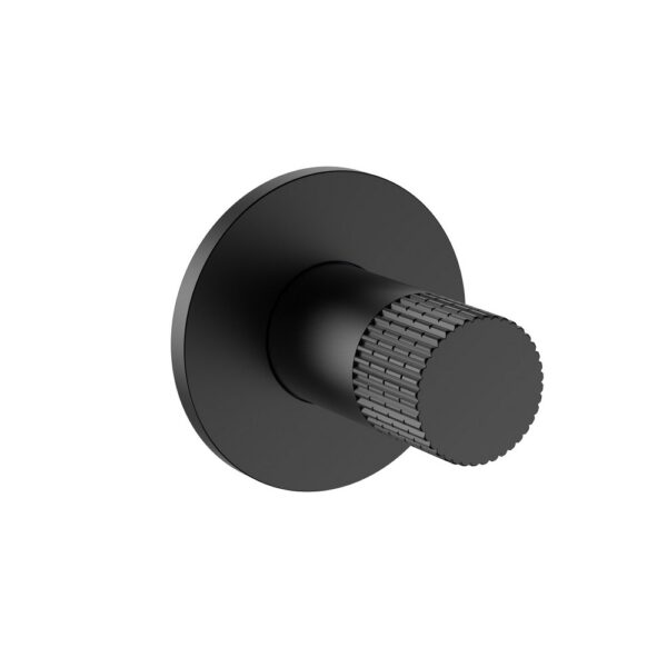 STRIA Bidetkraan Koud Water Design Toiletdouche met Geribbelde Knop Mat Zwart (PVD)