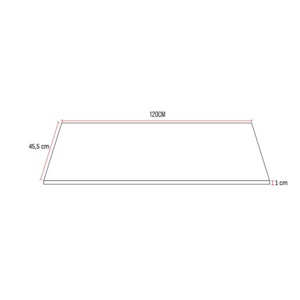 Solid Surface Wastafelblad 154x45,5x1 cm Mat Wit Wastafeltablet voor Badkamermeubel t