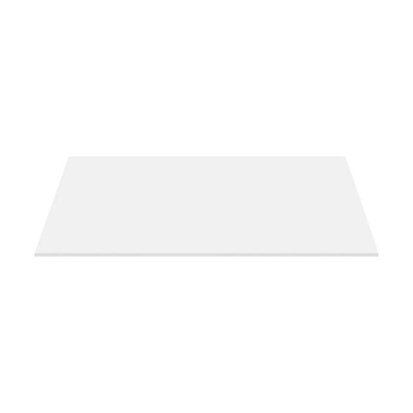Solid Surface Wastafelblad 99x45,5x1 cm Mat Wit Wastafeltablet voor Badkamermeubel