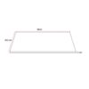 Solid Surface Wastafelblad 99x45,5x1 cm Mat Wit Wastafeltablet voor Badkamermeubel t