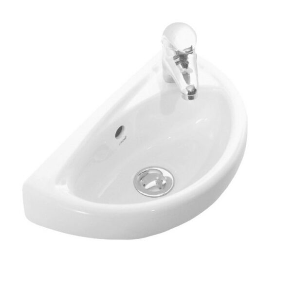 Creavit Keramische Fontein Wit 39x23 cm Ruimtebesparende Wastafel voor Toilet