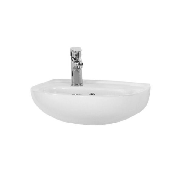 Creavit Keramische Fontein Wit 45x31 cm Ruimtebesparende Wastafel voor Toilet & Badkamer