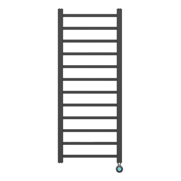 Elektrische Handdoekradiator Mat Zwart 413W 1200x500 mm Digitaal Programmeerbaar