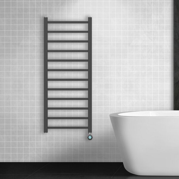 Elektrische Handdoekradiator Mat Zwart Digitaal Programmeerbaar