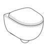 Geberit Selnova Wandclosetpack Rimfree Hangend Toilet met WC Zitting Diepspoel Randloos Wandcloset Wit