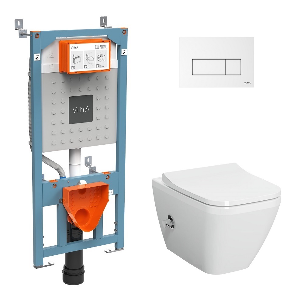 VitrA Integra Square Complete WC Set – Wandcloset met Geïntegreerde ...