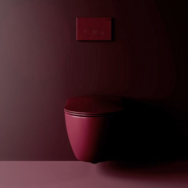 Creavit Free Hangtoilet Randloos Mat Berry Wandcloset Zonder Zitting Modern Rimless WC
