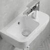 VitrA Compacte Keramische Fontein Wastafel 37x22 cm met Kraangat Rechts Wit
