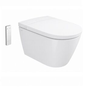 VitrA V-Care 3 Base Slimme Wandcloset - Smart Toilet met Bidetfunctie en Vortex Spoeling - Wit
