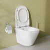VitrA Integra Round Rim Ex Wandcloset met Slim WC Zitting Randloos Hangend Toilet met Softclose en Quick Release Wit