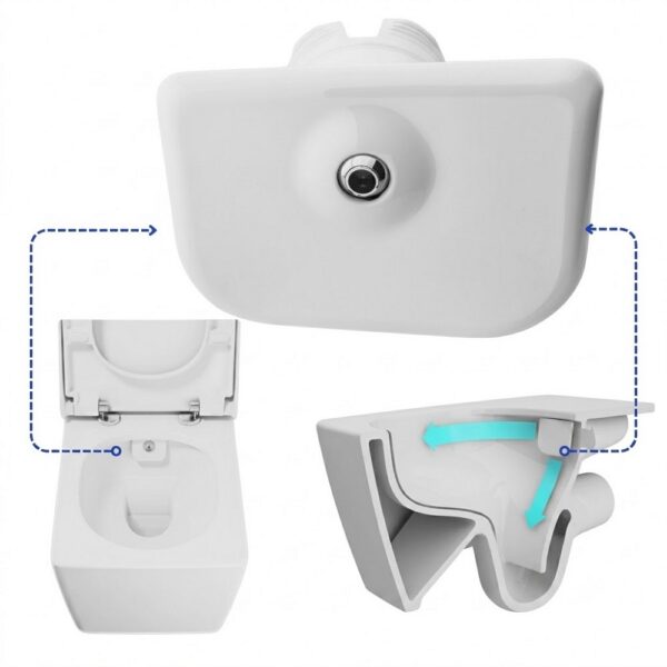 VitrA Rim Ex Wandcloset Bidet Onderdeel