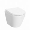 VitrA Integra Round Rim-Ex Compact Wandcloset met Slim WC-Zitting - Randloos Hangend Toilet met Softclose & Quick Release