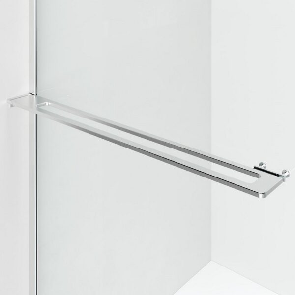 Curvy Inloopdouche met Handdoekhouder 120 x 200 cm Chroom